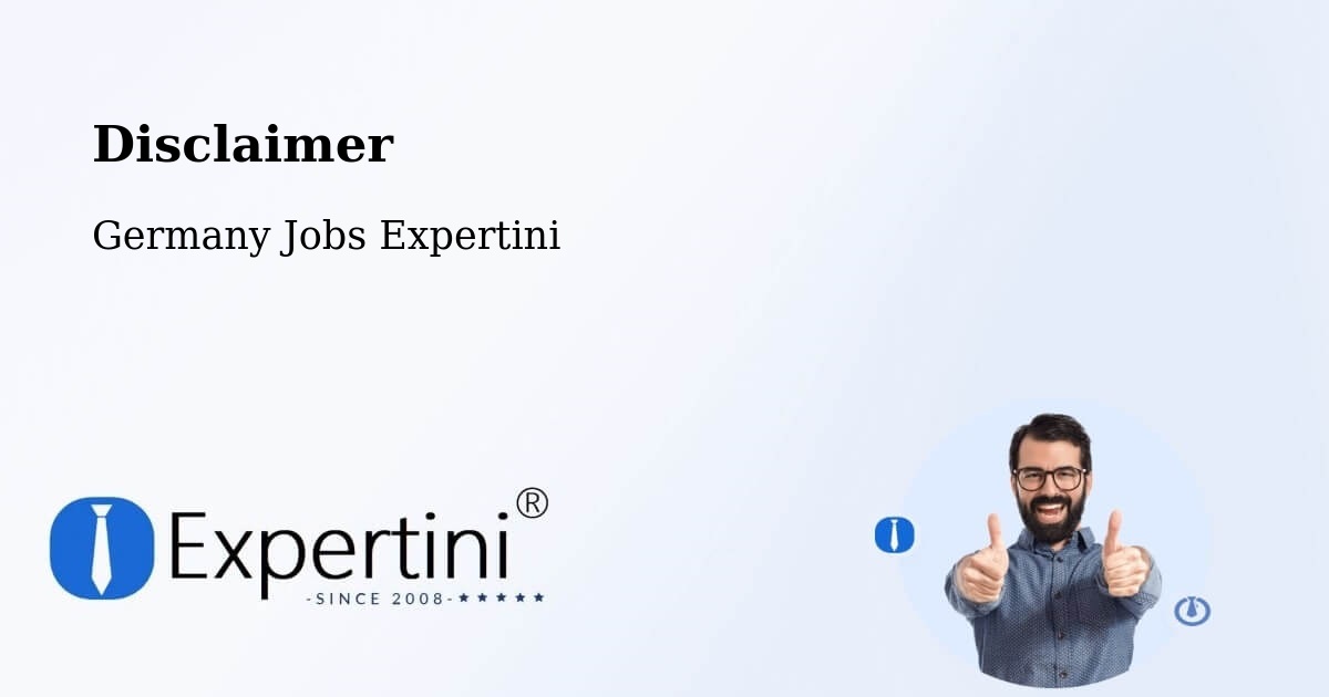 Disclaimer – Tangstedt - Germany Jobs Expertini